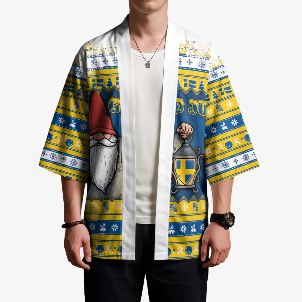 Sweden Christmas Kimono Tomte God Jul - Wonder Print Shop