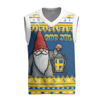 Sweden Christmas Knitted V-Neck Vest Tomte God Jul - Wonder Print Shop