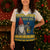 Sweden Christmas Knitted V-Neck Vest Tomte God Jul - Wonder Print Shop