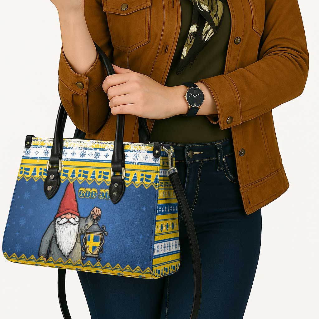 Sweden Christmas Leather Bag Tomte God Jul - Wonder Print Shop