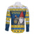 Sweden Christmas Long Sleeve Button Shirt Tomte God Jul - Wonder Print Shop