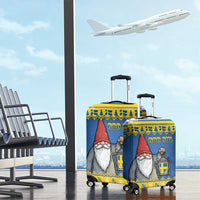Sweden Christmas Luggage Cover Tomte God Jul - Wonder Print Shop