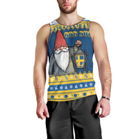 Sweden Christmas Men Tank Top Tomte God Jul - Wonder Print Shop