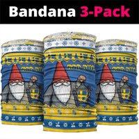 Sweden Christmas Neck Gaiter Tomte God Jul - Wonder Print Shop