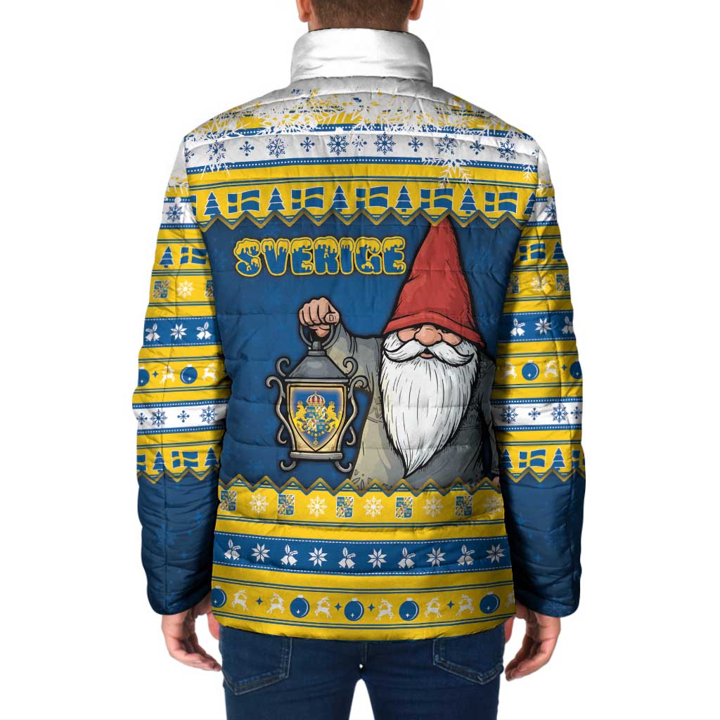 Sweden Christmas Padded Jacket Tomte God Jul - Wonder Print Shop