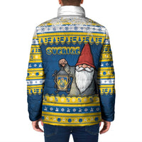 Sweden Christmas Padded Jacket Tomte God Jul - Wonder Print Shop