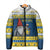 Sweden Christmas Padded Jacket Tomte God Jul - Wonder Print Shop