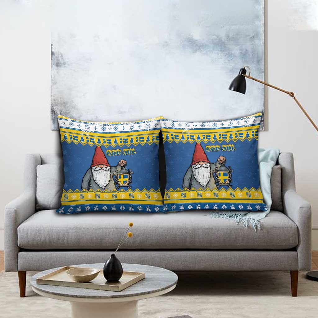 Sweden Christmas Pillow Cover Tomte God Jul - Wonder Print Shop