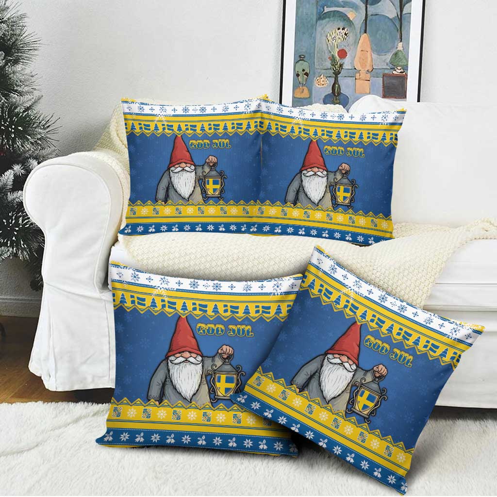 Sweden Christmas Pillow Cover Tomte God Jul - Wonder Print Shop