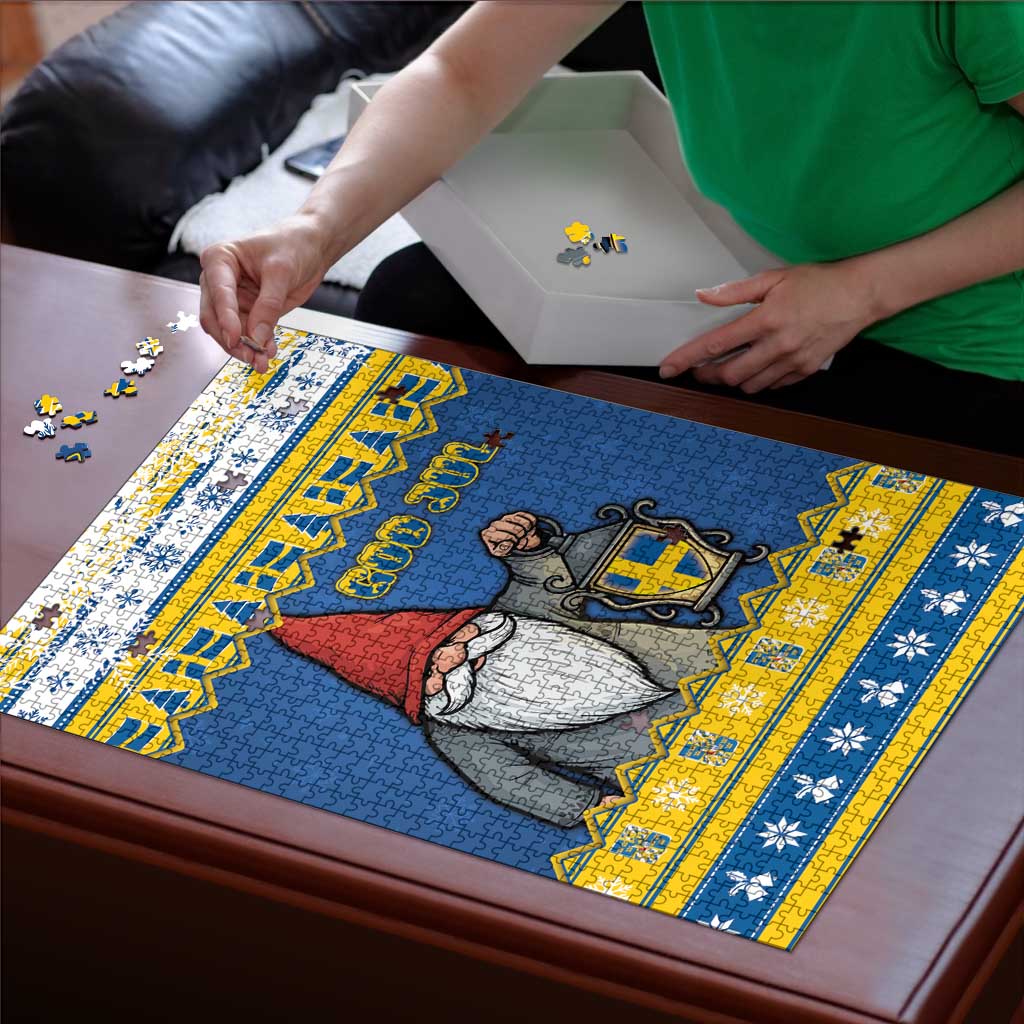 Sweden Christmas Puzzle Tomte God Jul - Wonder Print Shop