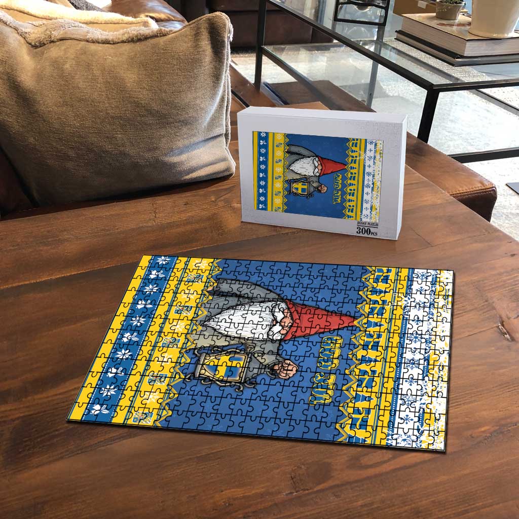 Sweden Christmas Puzzle Tomte God Jul - Wonder Print Shop