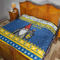 Sweden Christmas Quilt Tomte God Jul - Wonder Print Shop