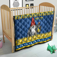 Sweden Christmas Quilt Tomte God Jul - Wonder Print Shop