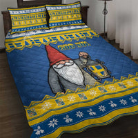 Sweden Christmas Quilt Bed Set Tomte God Jul - Wonder Print Shop