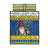 Sweden Christmas Quilt Bed Set Tomte God Jul - Wonder Print Shop