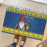 Sweden Christmas Rubber Doormat Tomte God Jul - Wonder Print Shop