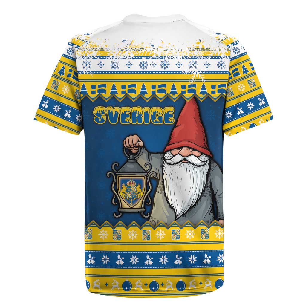 Sweden Christmas Rugby Jersey Tomte God Jul - Wonder Print Shop