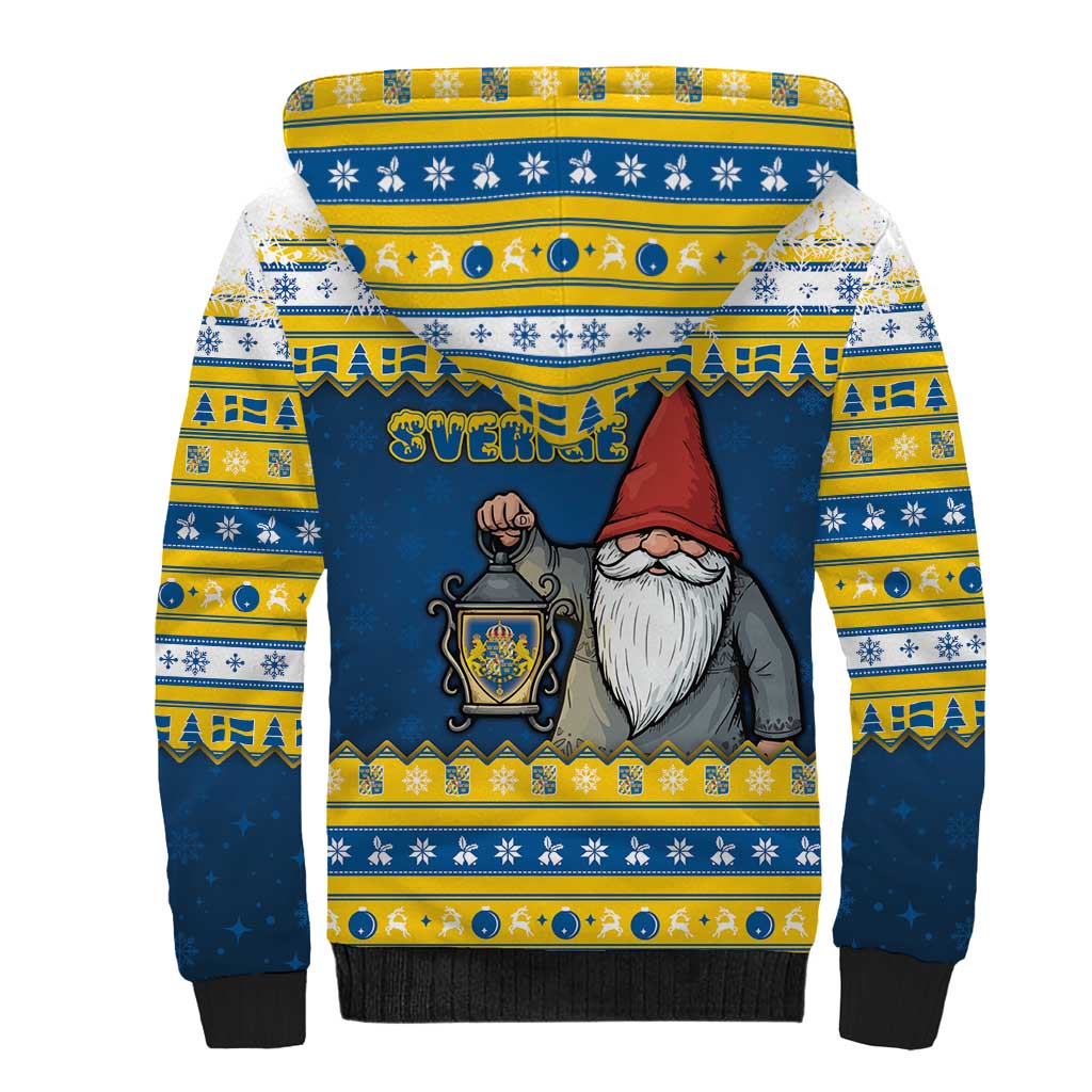 Sweden Christmas Sherpa Hoodie Tomte God Jul - Wonder Print Shop