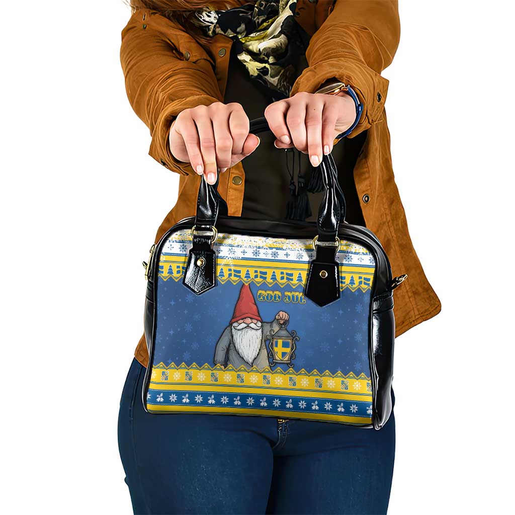 Sweden Christmas Shoulder Handbag Tomte God Jul - Wonder Print Shop