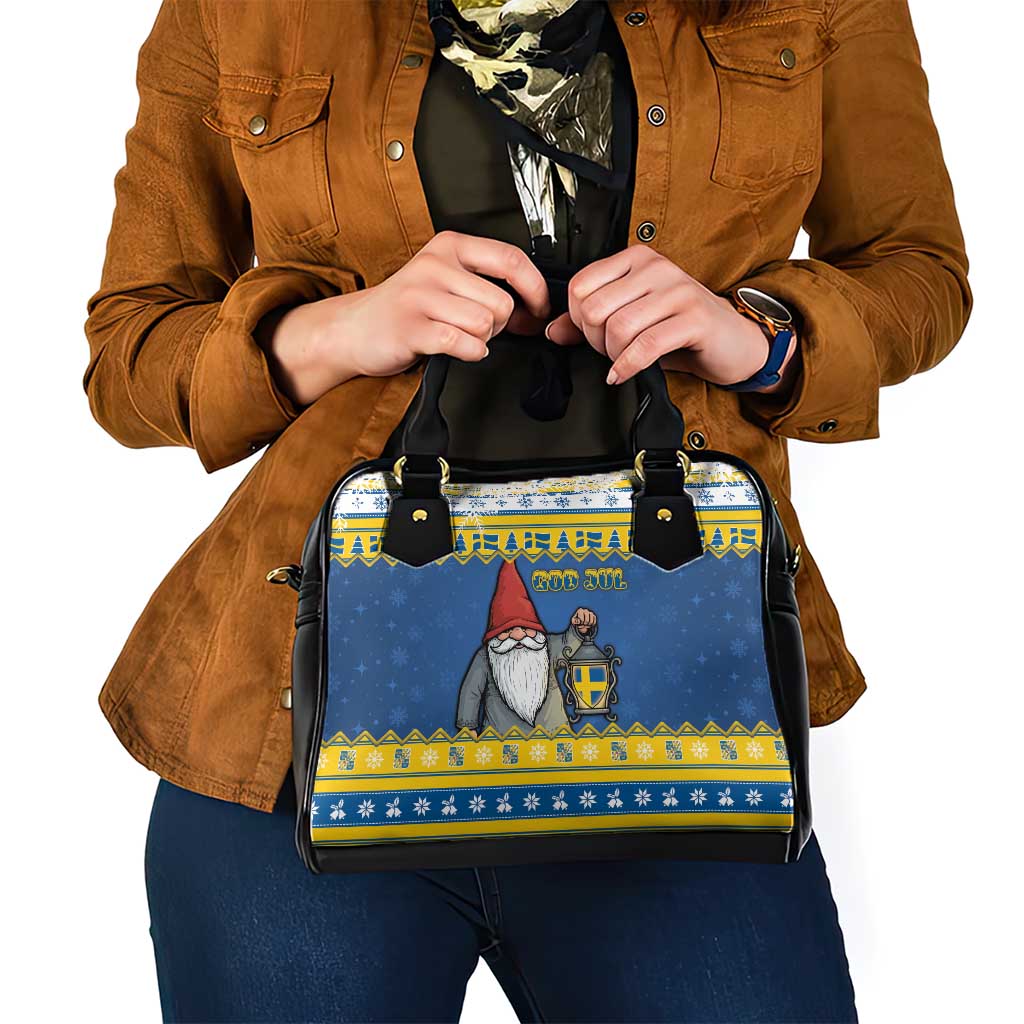 Sweden Christmas Shoulder Handbag Tomte God Jul - Wonder Print Shop