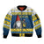 Sweden Christmas Sleeve Zip Bomber Jacket Tomte God Jul - Wonder Print Shop