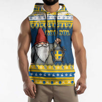 Sweden Christmas Sleeveless Hoodie Tomte God Jul - Wonder Print Shop