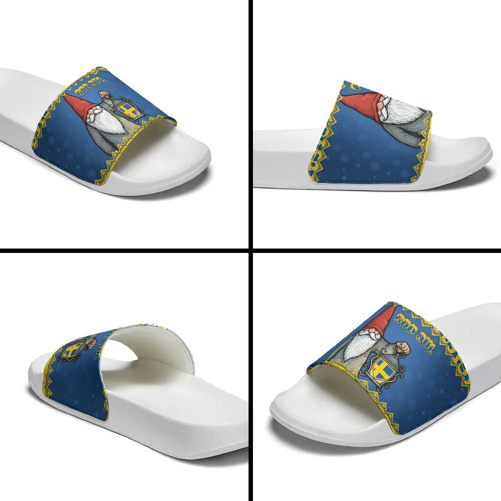 Sweden Christmas Slide Sandals Tomte God Jul - Wonder Print Shop