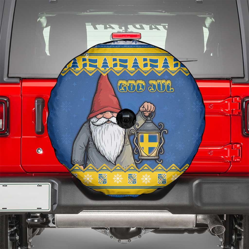 Sweden Christmas Spare Tire Cover Tomte God Jul - Wonder Print Shop