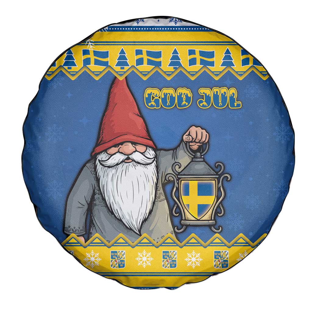 Sweden Christmas Spare Tire Cover Tomte God Jul - Wonder Print Shop