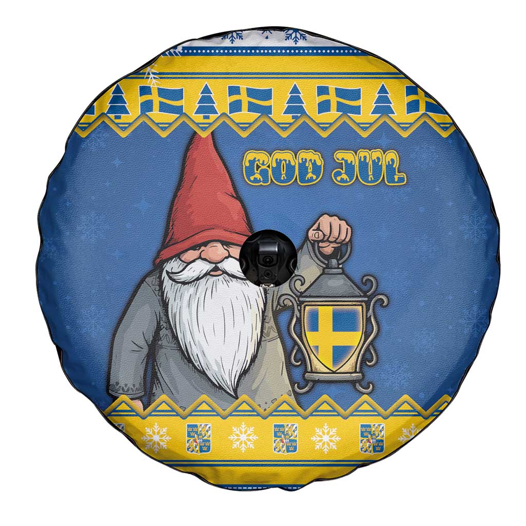 Sweden Christmas Spare Tire Cover Tomte God Jul - Wonder Print Shop