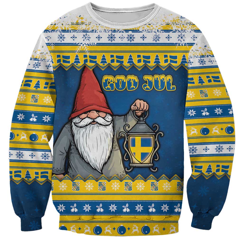 Sweden Christmas Sweatshirt Tomte God Jul - Wonder Print Shop