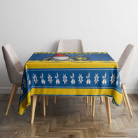 Sweden Christmas Tablecloth Tomte God Jul - Wonder Print Shop
