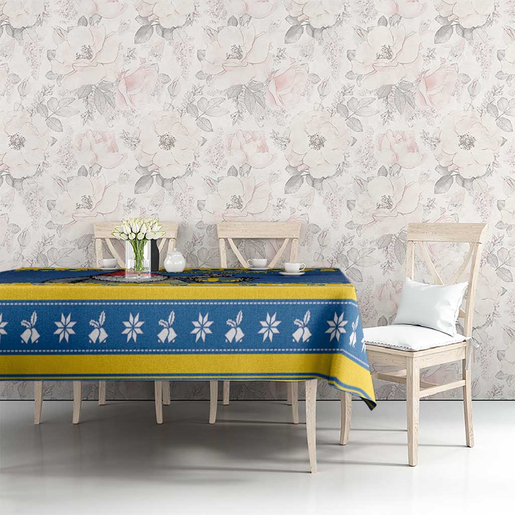 Sweden Christmas Tablecloth Tomte God Jul - Wonder Print Shop