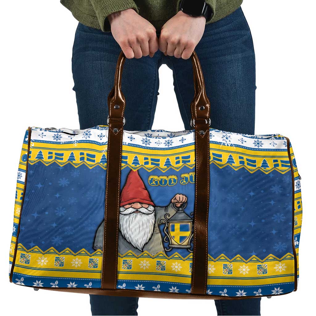 Sweden Christmas Travel Bag Tomte God Jul - Wonder Print Shop