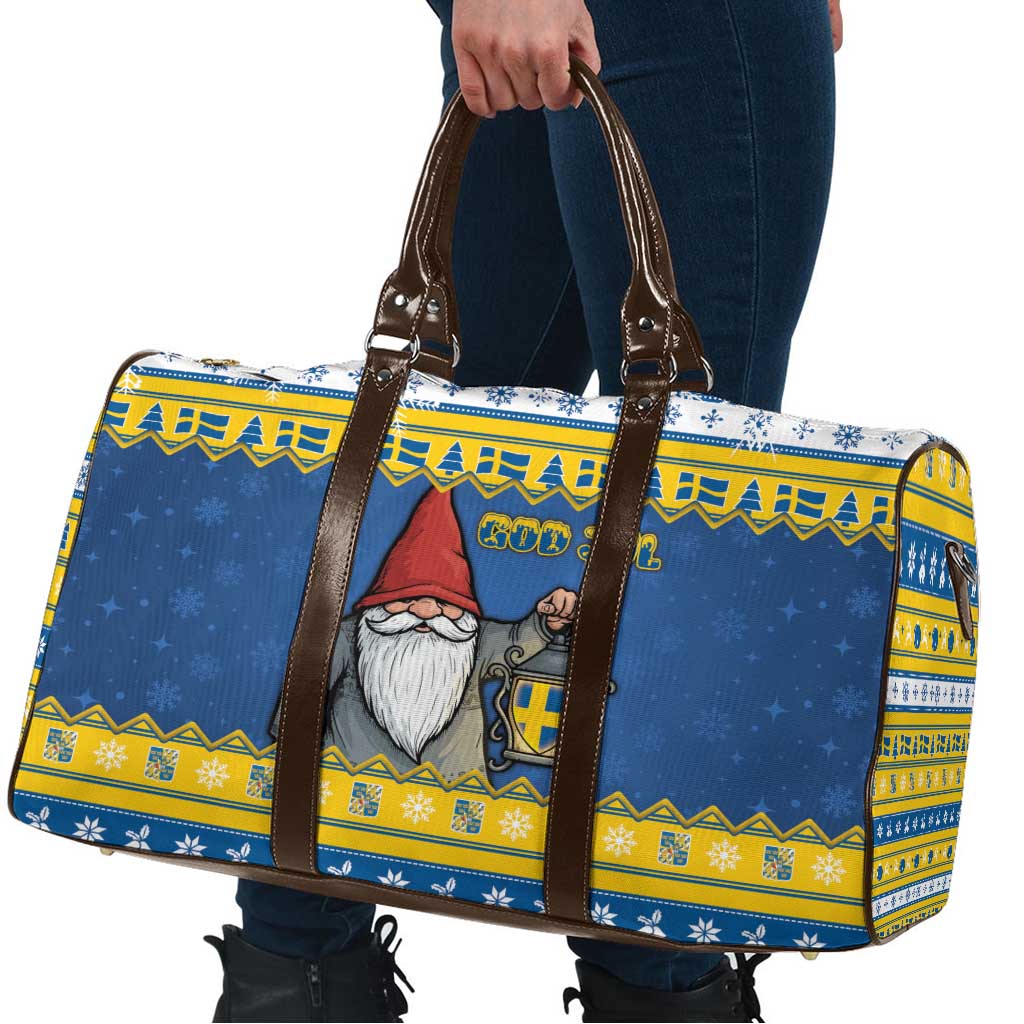 Sweden Christmas Travel Bag Tomte God Jul - Wonder Print Shop