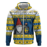 Sweden Christmas Zip Hoodie Tomte God Jul - Wonder Print Shop