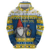 Sweden Christmas Zip Hoodie Tomte God Jul - Wonder Print Shop