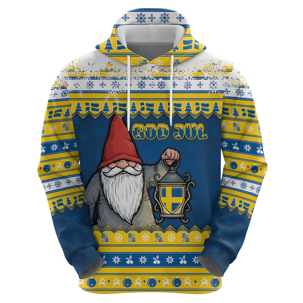 Sweden Christmas Zip Hoodie Tomte God Jul - Wonder Print Shop