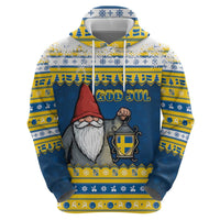 Sweden Christmas Zip Hoodie Tomte God Jul - Wonder Print Shop