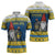 Sweden Christmas Zipper Polo Shirt Tomte God Jul - Wonder Print Shop