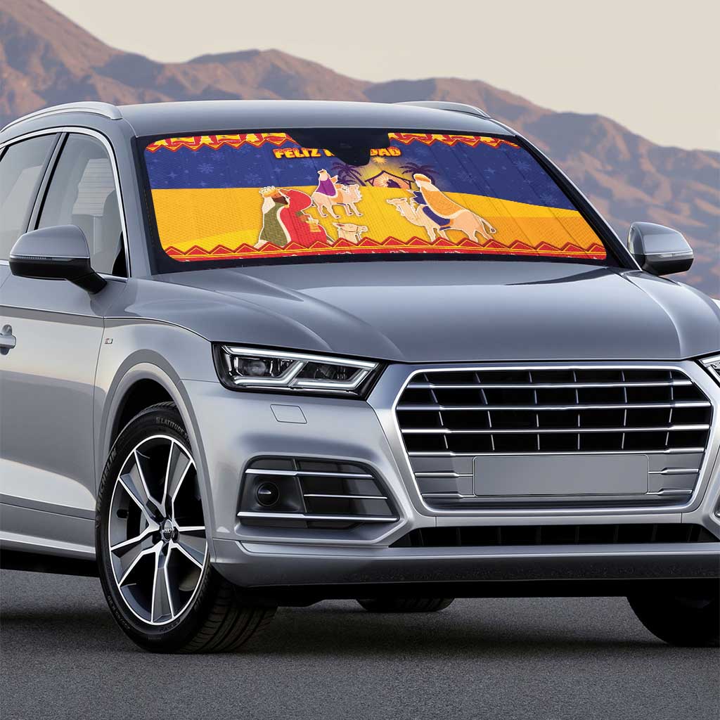 Spain Christmas Auto Sun Shade Los Reyes Magos - Wonder Print Shop