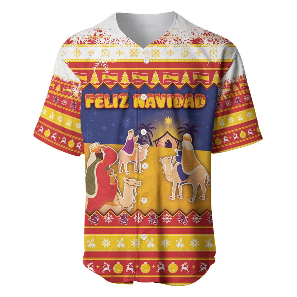 Spain Christmas Baseball Jersey Los Reyes Magos - Wonder Print Shop