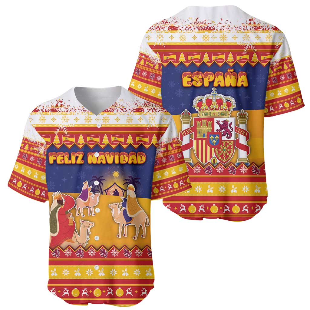 Spain Christmas Baseball Jersey Los Reyes Magos - Wonder Print Shop