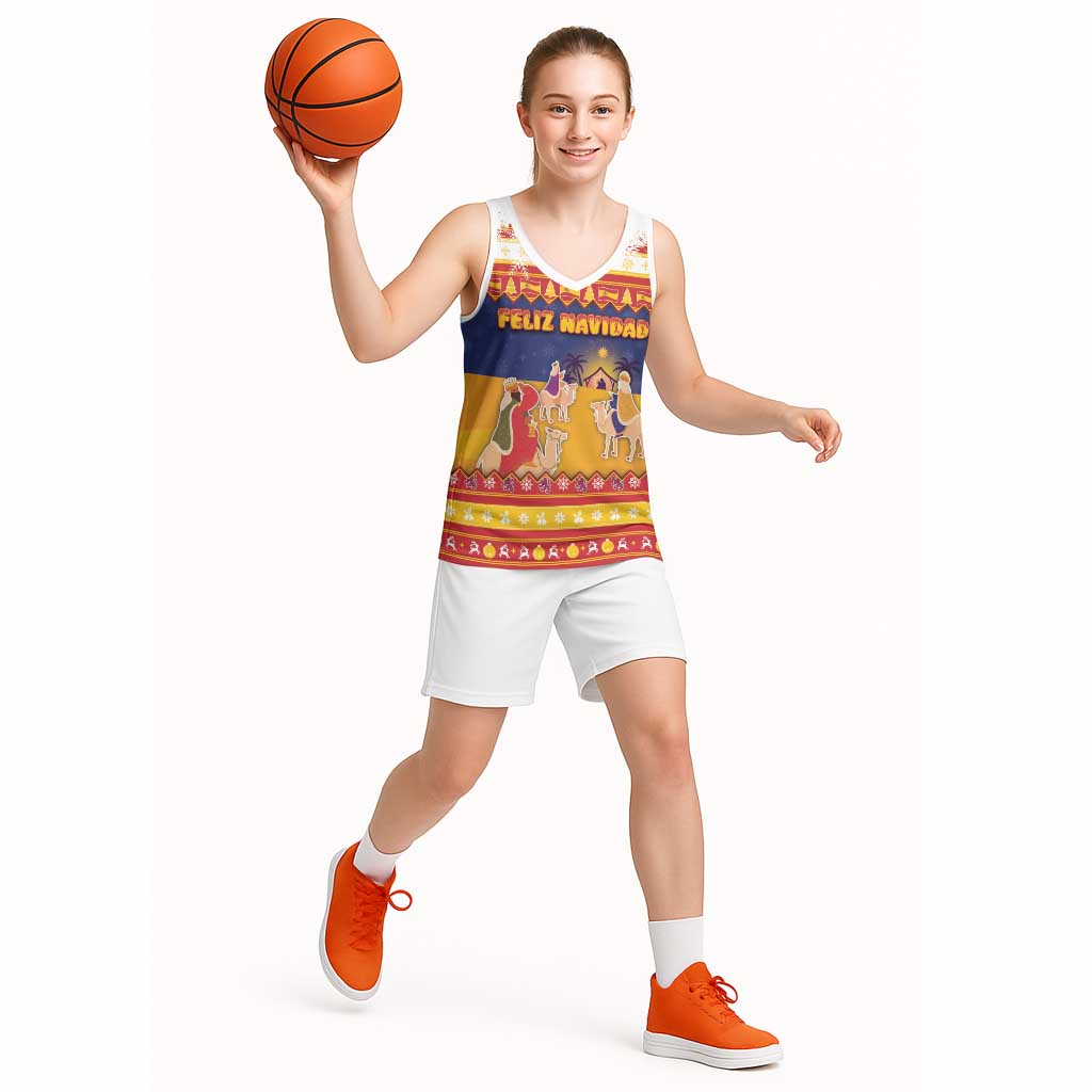Spain Christmas Basketball Jersey Los Reyes Magos - Wonder Print Shop