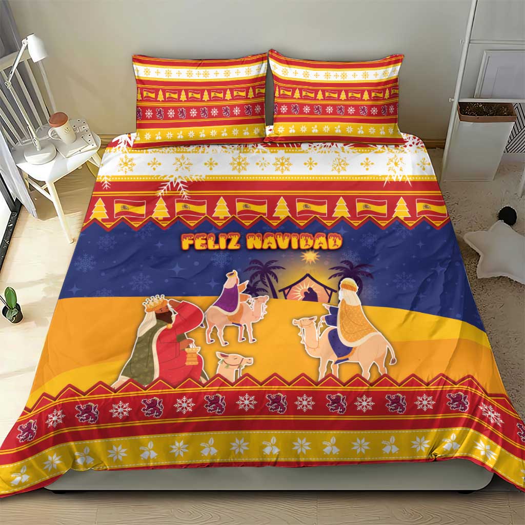 Spain Christmas Bedding Set Los Reyes Magos - Wonder Print Shop