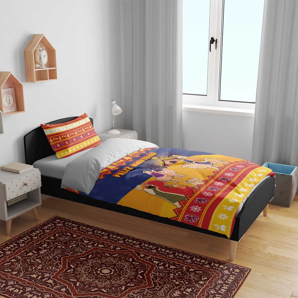 Spain Christmas Bedding Set Los Reyes Magos - Wonder Print Shop