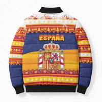 Spain Christmas Bomber Puffer Jacket Los Reyes Magos - Wonder Print Shop