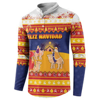 Spain Christmas Button Sweatshirt Los Reyes Magos - Wonder Print Shop