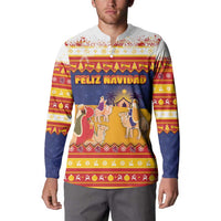 Spain Christmas Button Sweatshirt Los Reyes Magos - Wonder Print Shop