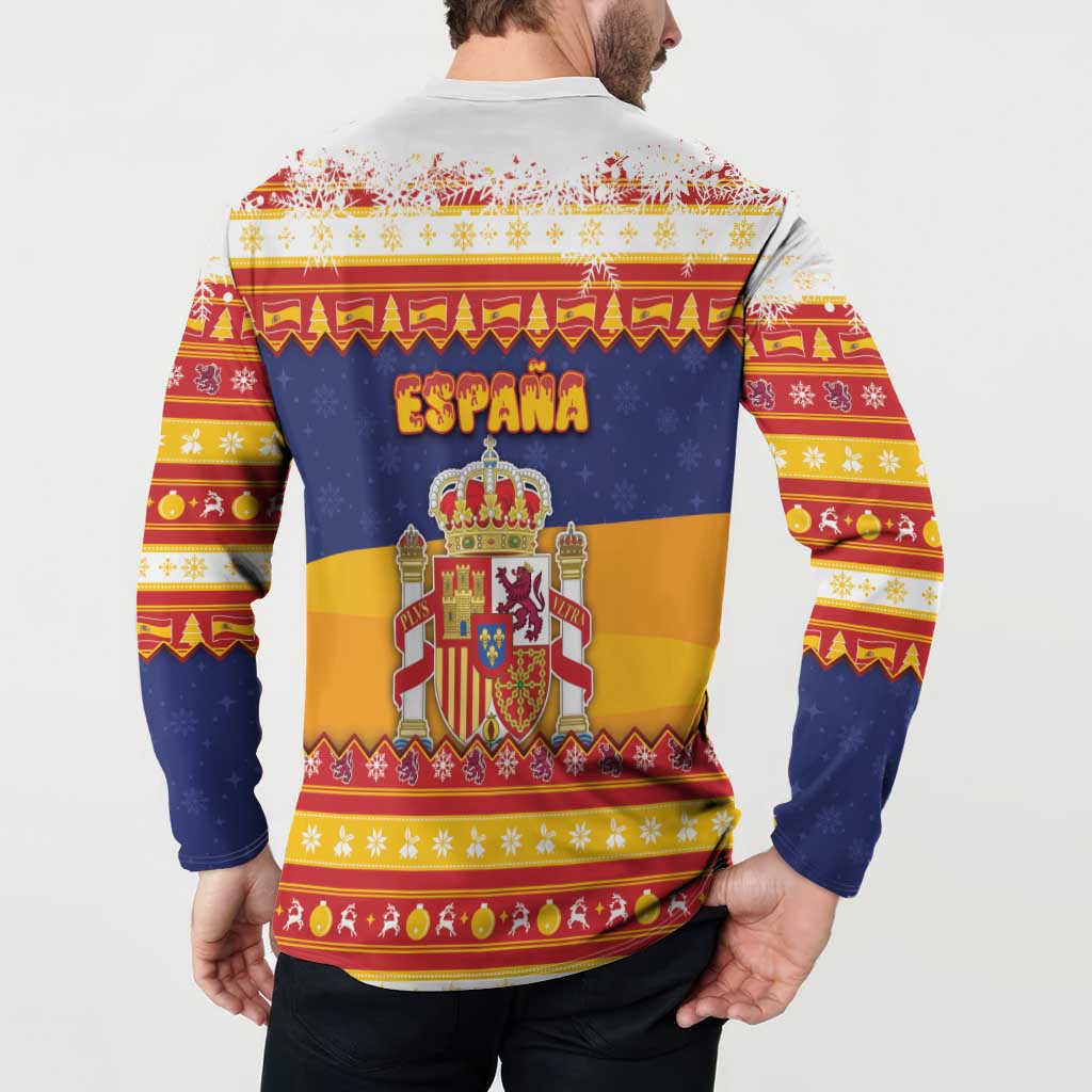 Spain Christmas Button Sweatshirt Los Reyes Magos - Wonder Print Shop